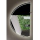 Specchio da Bagno Semicircolare con Altoparlante Bluetooth + Orologio Retroilluminato led 20W art. Dalia8