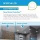 Specchio Bagno Semicircolare Filo Lucido con disegno sabbiato Retroilluminante led 20W e pulsante touch integrato art. Dalia9