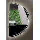 Specchio da Bagno Semicircolare con Altoparlante Bluetooth + Orologio Retroilluminato led 20W art. Dalia9