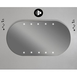 Specchio da Bagno Forma Ovale Retroilluminato led 20W + Altoparlante Bluetooth art. spe837