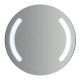 Specchio Bagno Tondo Su Misura Filo Lucido con disegno sabbiato Retroilluminante led 20W mod. Spe763