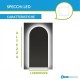 Su Misura Specchio da Bagno Filo Lucido Retroilluminante led 20W art. spe642 con pulsante touch integrato