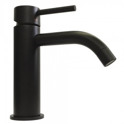 Miscelatore lavabo Paffoni Light Exclusive Edition in ottone rifinito nero opaco