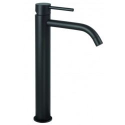 Miscelatore lavabo alto Paffoni Light Exclusive Edition in ottone rifinito nero opaco