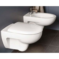 Vaso e Bidet Sospesi Mago Pozzi Ginori Rimfree con Sedile