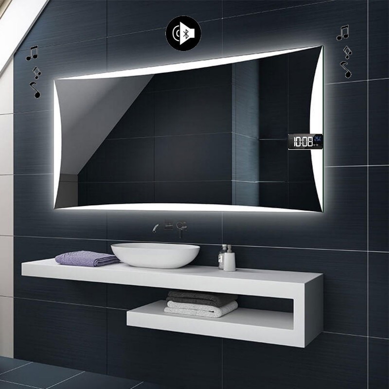 Specchio bagno con luce 70x50 cm con lampada led ed accensione