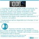 Specchio da Bagno Forma Ovale con disegno sabbiato Retroilluminato led 20W + Altoparlante Bluetooth + Orologio art. spe93