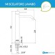 Miscelatori Lavabo Alto + Bidet + Incasso Doccia con Deviatore paffoni light exclusive edition in ottone rifinito nero opaco