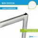 Box Doccia da Centro Stanza ad U Cristallo 6 mm Altezza 195 cm Profilo Cromo art. H10 