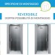 Box Doccia ad Apertura Battente Cristallo 6 mm Altezza 195 cm art. H24