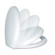 Sedile Wc Universale in Termoindurente Bianco con chiusura rallentata soft-close