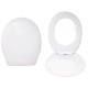 Sedile Wc Universale in Termoindurente Bianco con chiusura rallentata soft-close