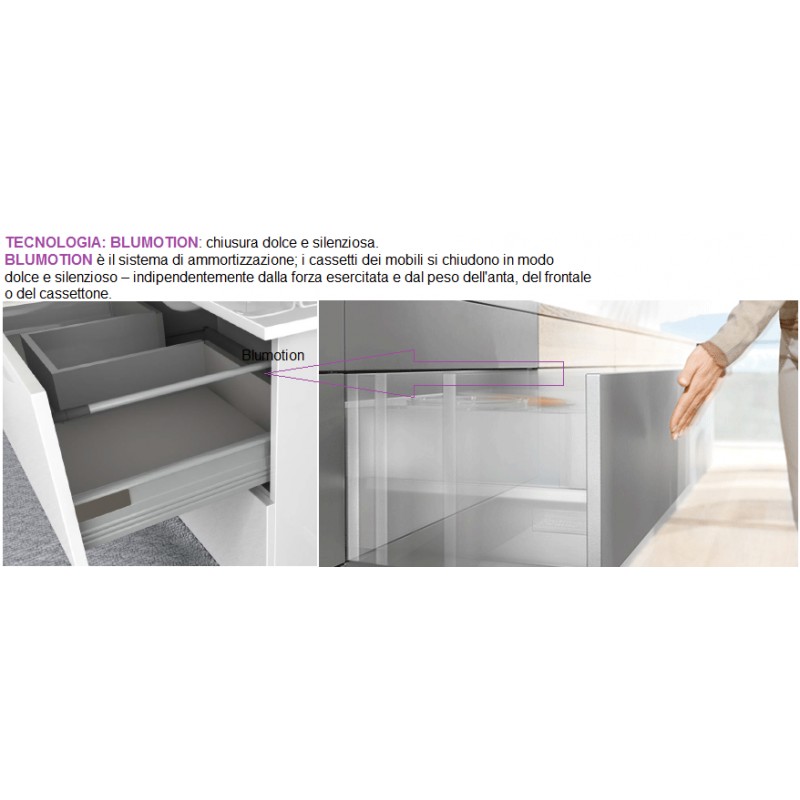 Baden haus mobile da bagno 60 cm grigio talpa sospeso Mobile lavabo 60