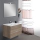 Mobile da bagno Ruby sospeso 80 cm cordoba con specchio lampada led e altoparlante bluetooth