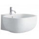 Lavabo Da Appoggio Pozzi Ginori serie 500 Larghezza 52 Cm Con Piano Rubinetteria cod. 41110