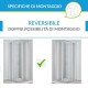 Box Doccia Angolare Cristallo Satinato 4 mm Profilo Cromo Altezza 190 cm Art. H121