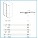 Box Doccia con doppia porta ad Apertura Battente Cristallo 6 mm Altezza 200 cm art. OS7N