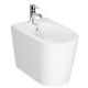 Sanitari Vitra Nest Filomuro Vaso + Bidet in Ceramica Bianco Lucido