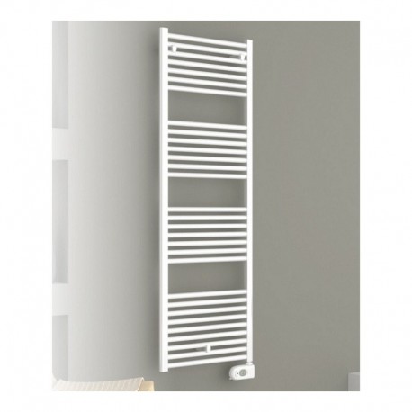 Termoarredo scaldasalviette cordivari 1160 x 400 mm lisa 22 elettrico in acciaio bianco con termostato ambiente digitale eco