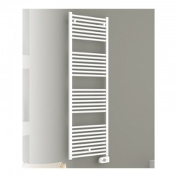 Termoarredo scaldasalviette cordivari 1385 x 500 mm lisa 22 elettrico in acciaio bianco con termostato ambiente digitale eco