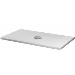 Piatto Doccia Solodue Azzurra 80x140 H 2 cm in Ceramica Bianco Opaco