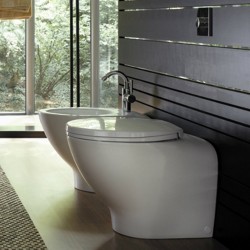 Sanitari Join Pozzi Ginori Filomuro Vaso + Bidet in Ceramica Bianco Lucido