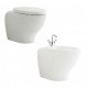 Sanitari Join Pozzi Ginori Filomuro Vaso + Bidet in Ceramica Bianco Lucido