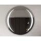 Specchio tondo da Bagno Su Misura Filo Lucido con disegno sabbiato Retroilluminante led 20W mod. spe99
