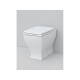 Sanitari Jazz di Artceram Filomuro Vaso + Bidet in Ceramica Bianco Lucido