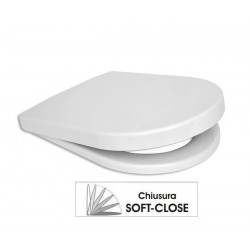 Sedile Althea Cover in Termoindurente Bianco a chiusura ammortizzata SOFT-CLOSE e sgancio rapido