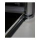 Box Doccia con Porta Saloon + lastra fissa in linea Cristallo 6 mm Trattamento Anticalcare Altezza 190 cm art. OS177