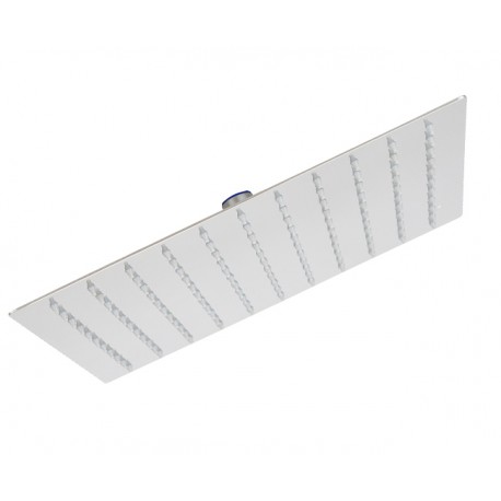 Soffione doccia quadro 30x30 cm slim in acciaio cromato anticalcare