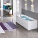 Vasca da bagno 70x170 cm con telaio + 2 pannelli modello calypso marca Novellini