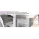 Mobile da Bagno Sospeso 100 cm Bianco Lucido con Lavabo e Specchiera con Accensione Luce Touch