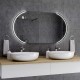 Su Misura Specchio da Bagno Filo Lucido Retroilluminate led con carica batteria cellulare + profumo ambiente art. spe958 