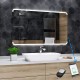 Su Misura Specchio da Bagno Filo Lucido Retroilluminate led con carica batteria cellulare + profumo ambiente art. spe514 