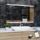 Su Misura Specchio da Bagno Filo Lucido Retroilluminate led con carica batteria cellulare + profumo ambiente art. spe959 