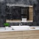 Su Misura Specchio Bagno Smart Filo Lucido Retroilluminante led ad accensione vocale tramite alexa o google assistant art.4420