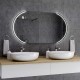 Su Misura Specchio Bagno Smart Filo Lucido Retroilluminante led ad accensione vocale tramite alexa o google assistant art.4429