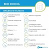 Box Doccia con Doppia Porta Scorrevole + 2 Laterali Fissi Cristallo 6 mm Altezza 200 cm art. OS15
