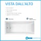 Vasca da bagno 70x170 cm con telaio + 2 pannelli modello calos 2.0 marca Novellini