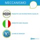 Meccanismo di Scarico per Cassetta Alta Completo di Tubi in Finitura Ramato