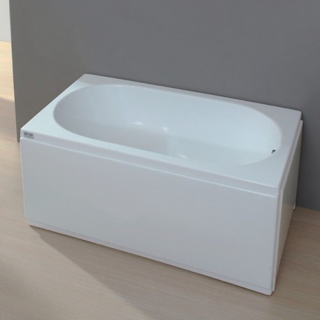 Su misura Vasca Pannellata 70 X 100 - 101 - 102 - 103 - 104 - 105 cm in Vetroresina Inclusa Colonna di Scarico Altezza 60 cm