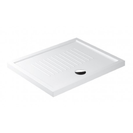 Piatto doccia di galassia 75x110 h 6 cm rettangolare in ceramica bianco + Piletta Sifonata