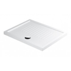 Piatto doccia di galassia 75x100 h 6 cm rettangolare in ceramica bianco + Piletta Sifonata