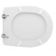 Sedile wc in legno lavorato dedicato a casa ceramica Galassia serie ola con cerniera passante
