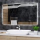 Su Misura Specchio Bagno Smart Filo Lucido Retroilluminante led ad accensione vocale tramite alexa o google assistant art.7423