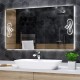 Su Misura Specchio Bagno Smart Filo Lucido Retroilluminante led ad accensione vocale tramite alexa o google assistant art.7425