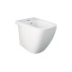 Sanitari Caroline di Rak Ceramics Filomuro Vaso + Bidet in Ceramica Bianco Lucido