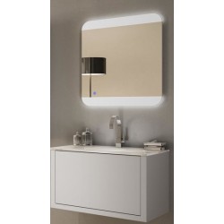 Mobile da Bagno Sospeso 74 cm Bianco Opaco